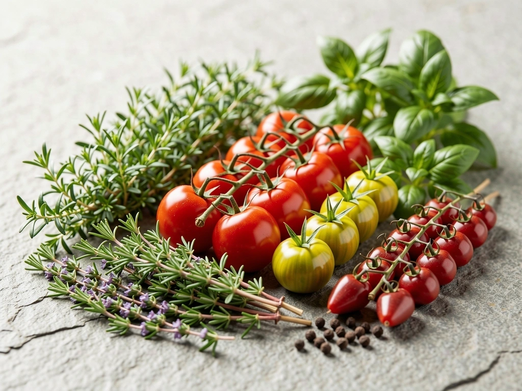 Frische gesunde Zutaten